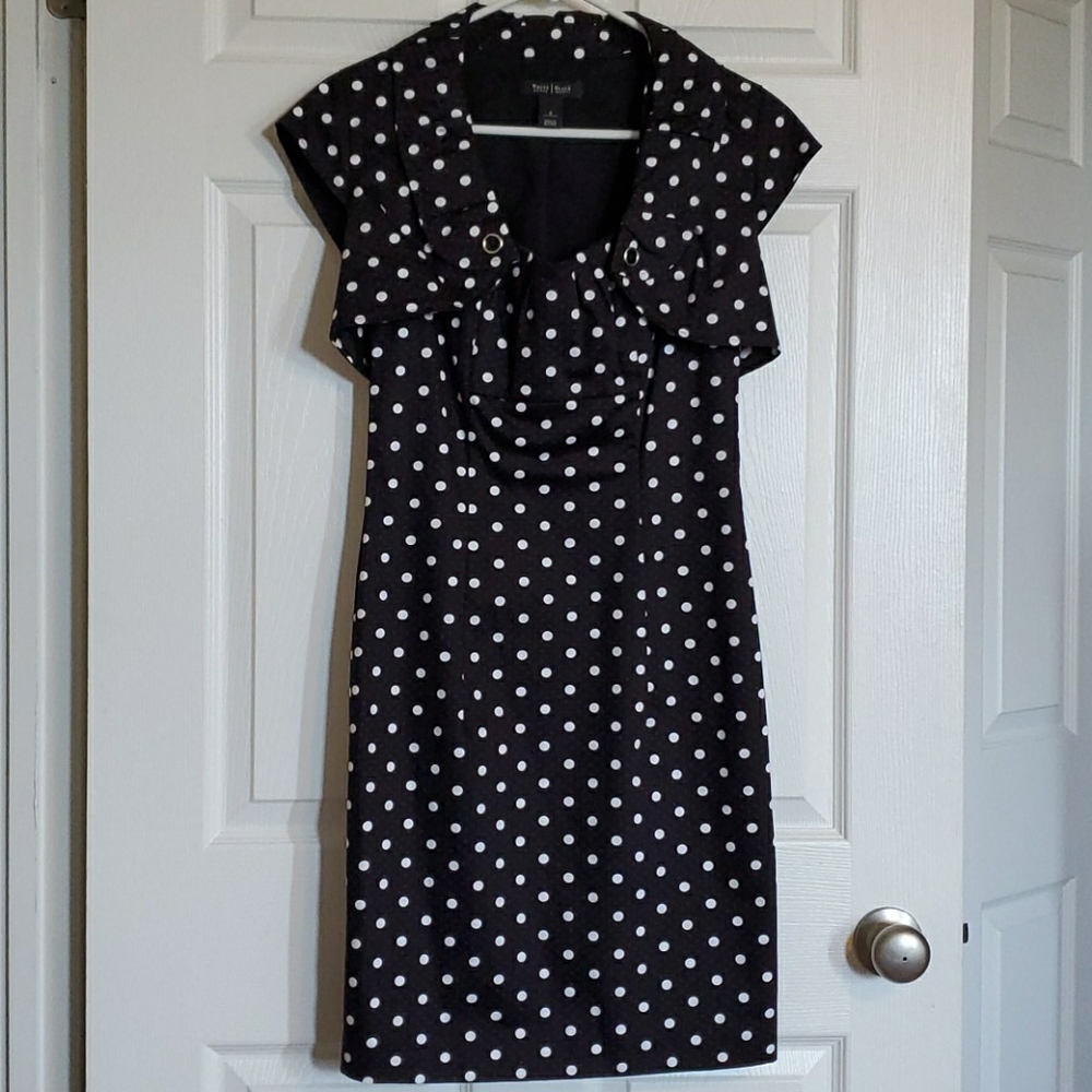 WHBM Sheath Dress Polka Dot Size 2